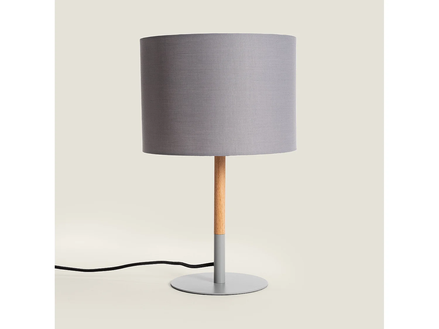 Lámpara de Mesa Silinda WiFi con Regulador Gris