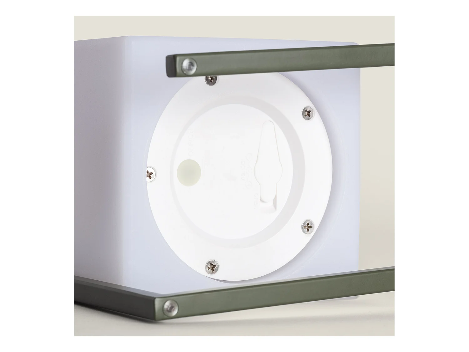 Lampada da Tavolo LED Portatile Tiber 2.5W per Esterni con Batteria USB Ricaricabile Verde Cachi