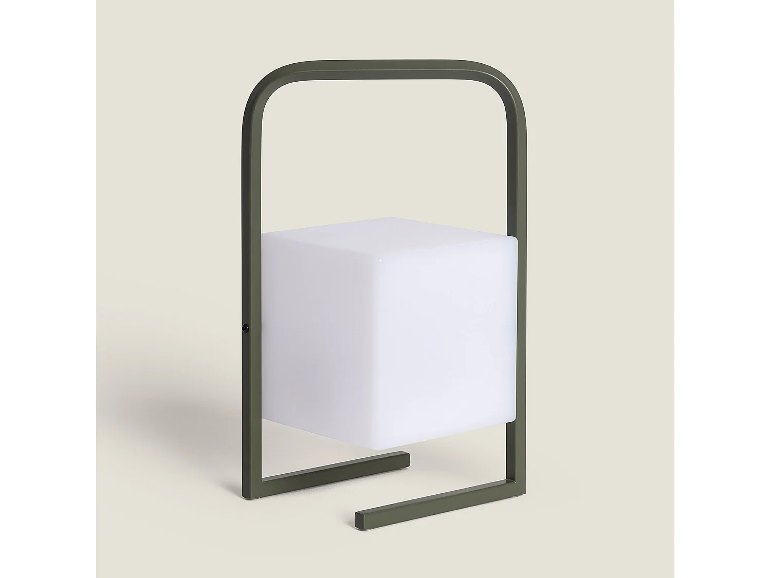 Lámpara de Mesa LED Portátil para Exterior Aluminio con Batería USB Recargable Tiber Verde Caqui