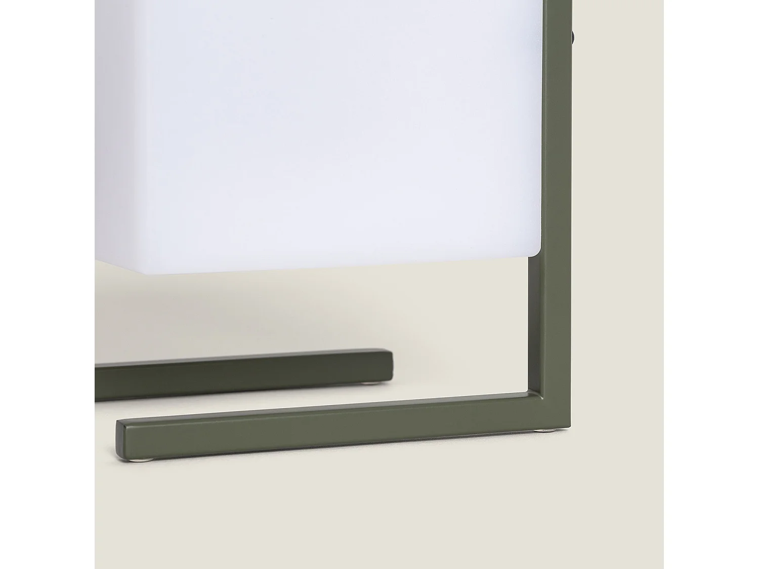Lámpara de Mesa LED Portátil para Exterior Aluminio con Batería USB Recargable Tiber Verde Caqui
