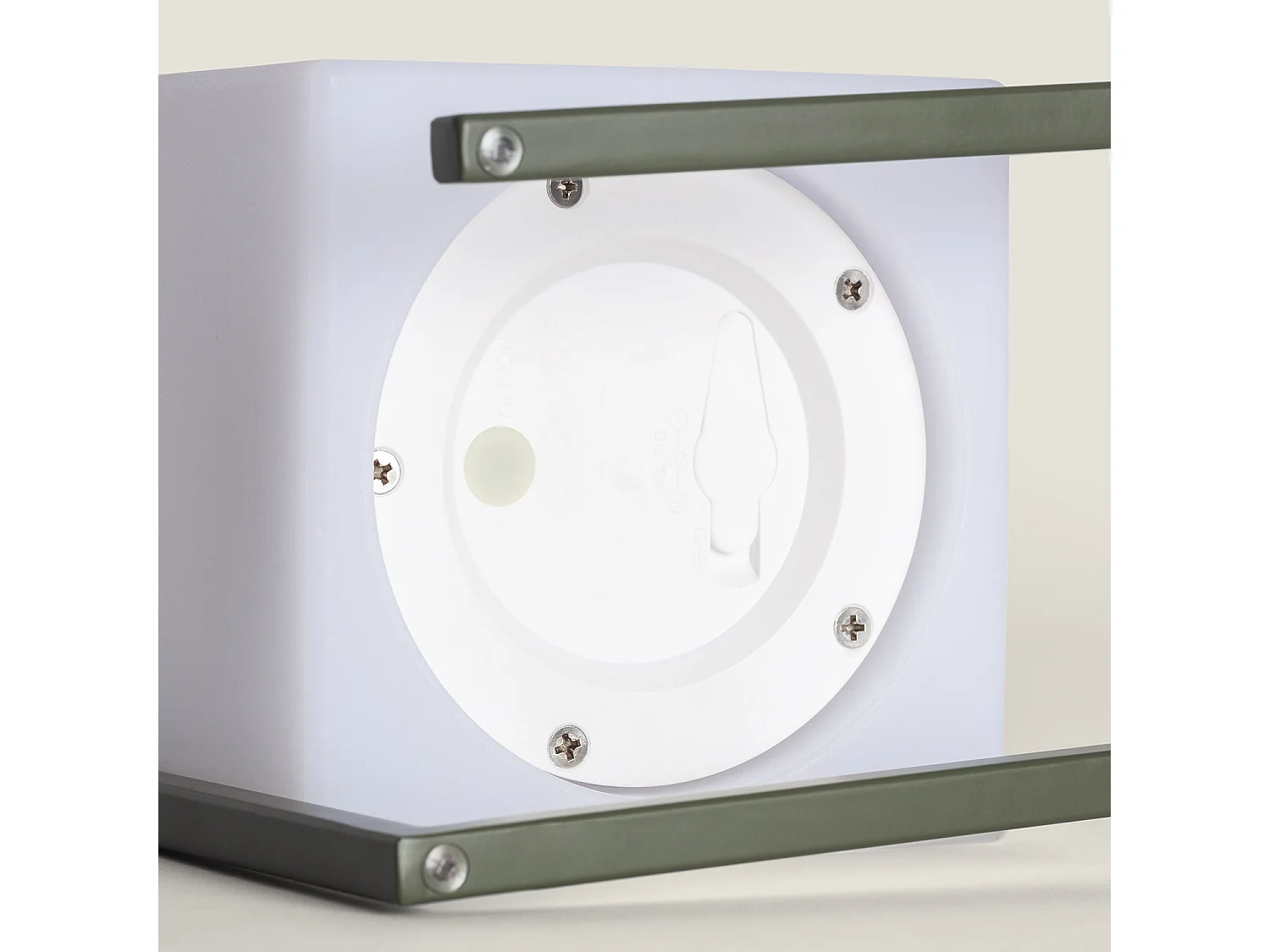 Lámpara de Mesa LED Portátil para Exterior Aluminio con Batería USB Recargable Tiber Verde Caqui