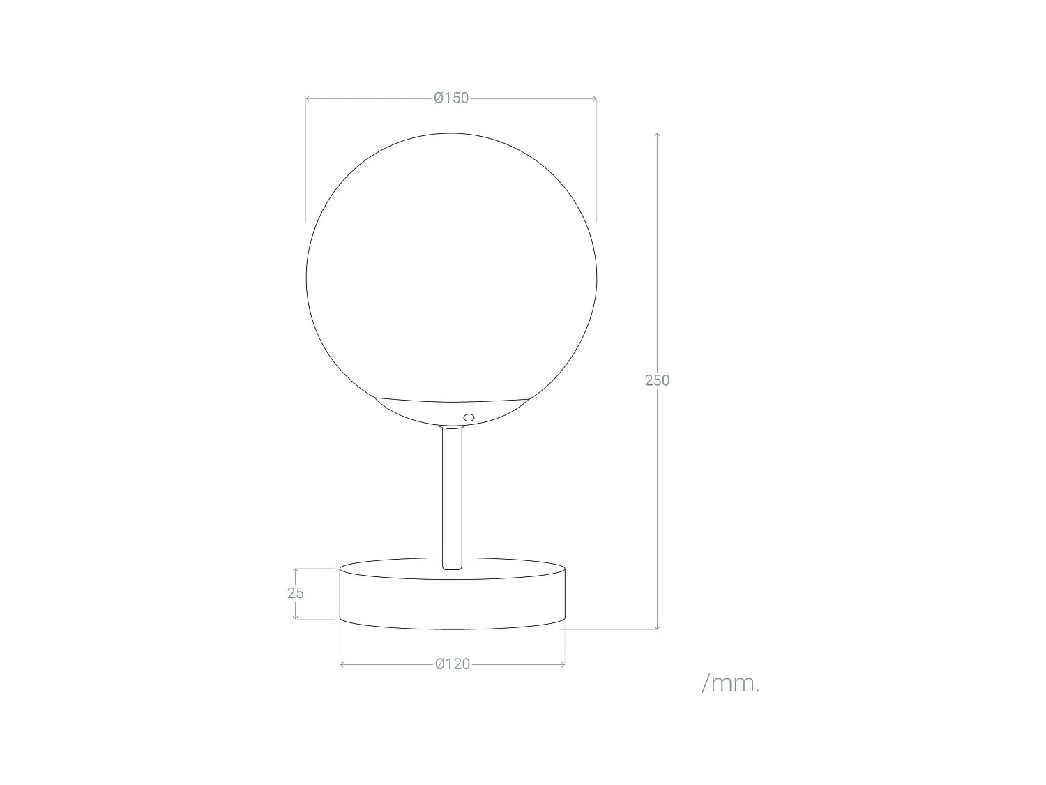 Lampe à Poser Métal et Verre Moonlight Doré
