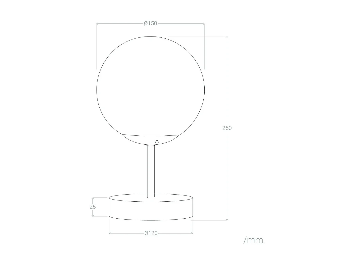 Lampe à Poser Métal et Verre Moonlight Doré