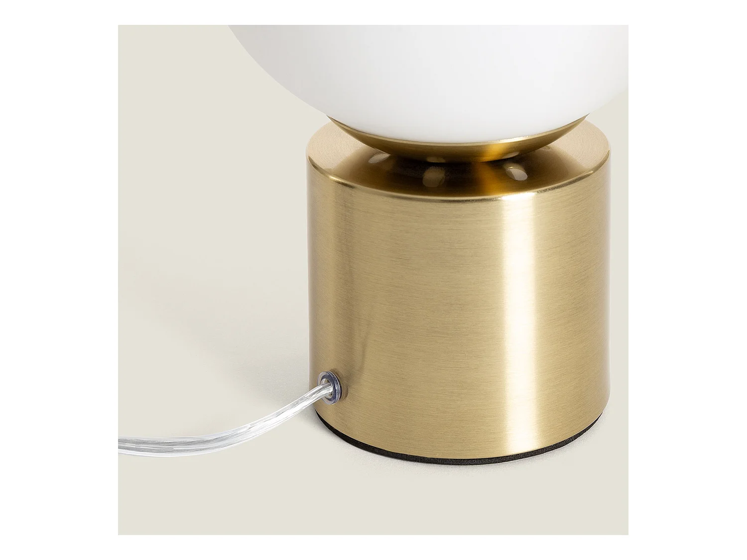 Lampe à Poser Métal et Verre Atenas  Doré