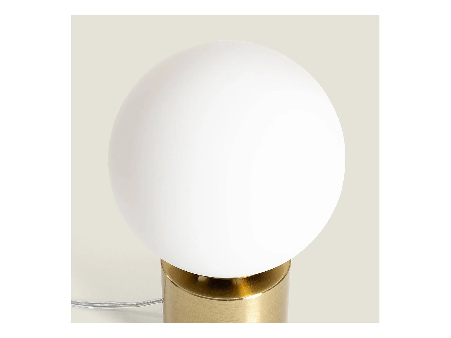 Lampe à Poser Métal et Verre Atenas  Doré