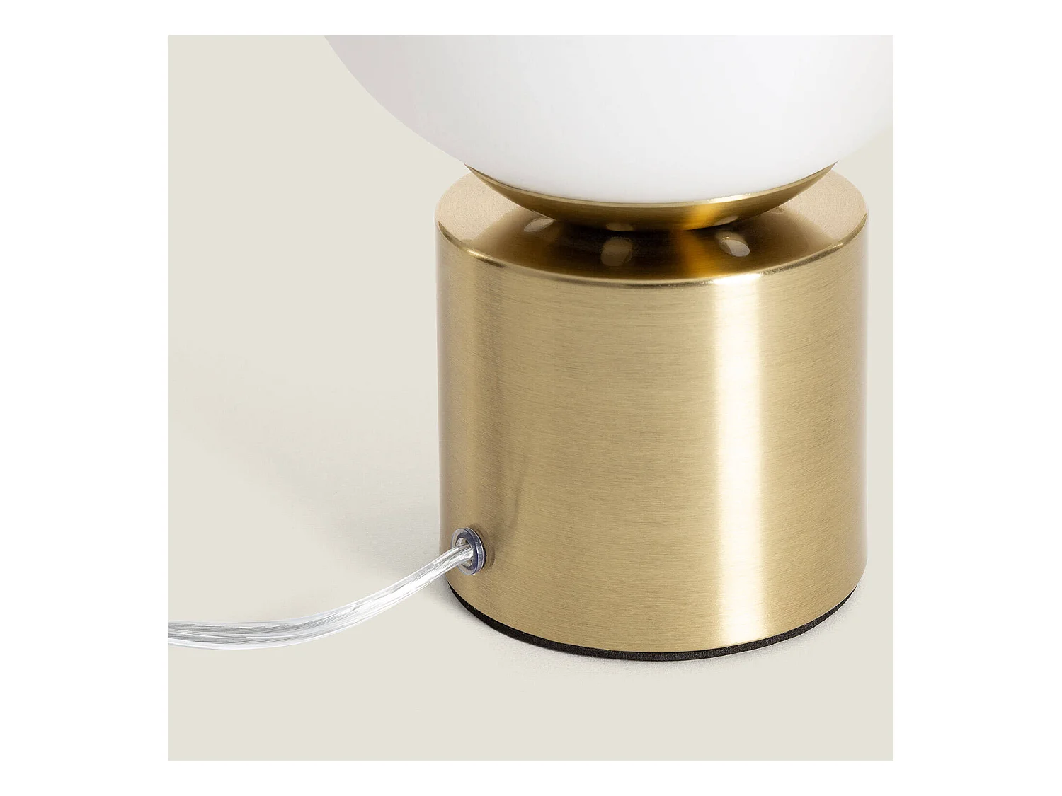 Lampe à Poser Métal et Verre Atenas  Doré