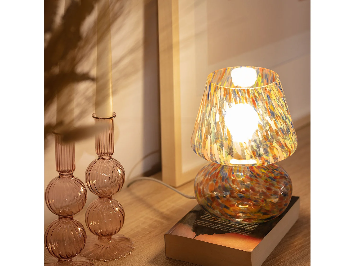 Lampe à Poser Verre Batlló Multicolore