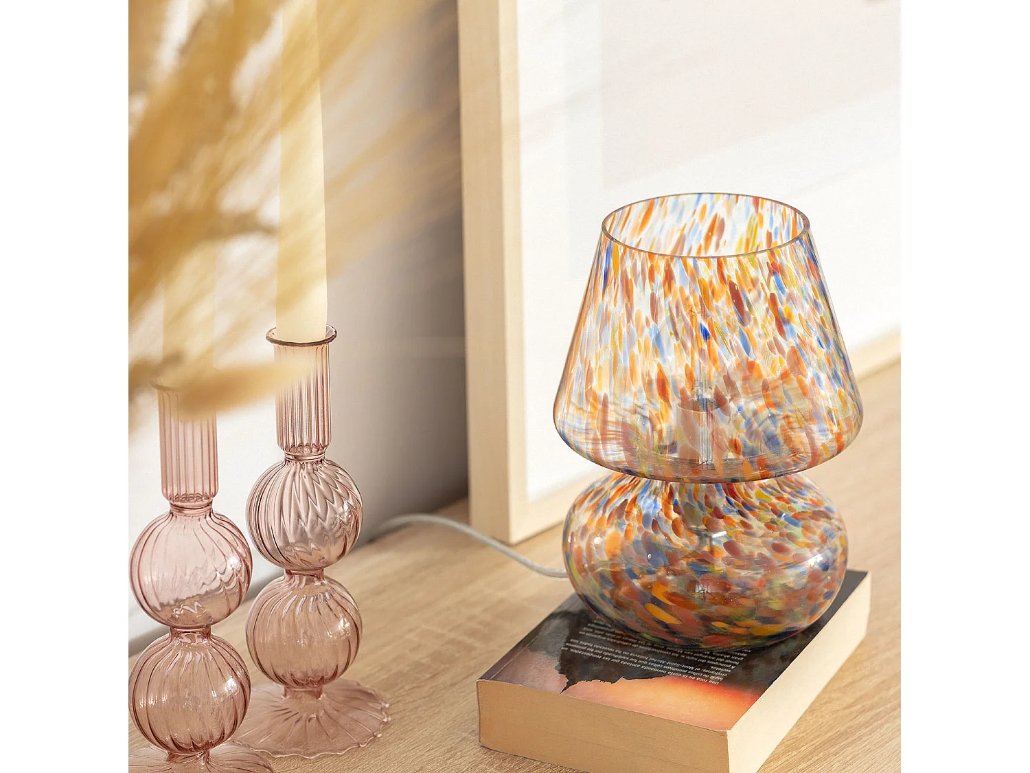 Lampe à Poser Verre Batlló Multicolore