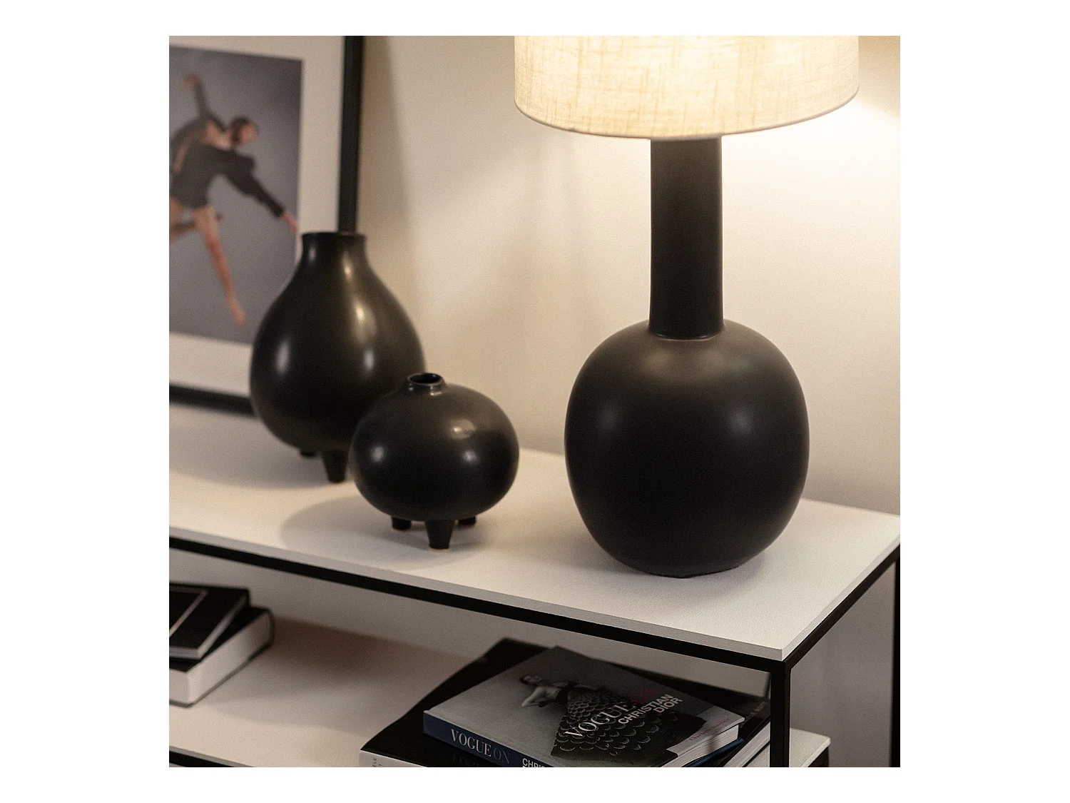 Lampada da Tavolo Guldan Nero