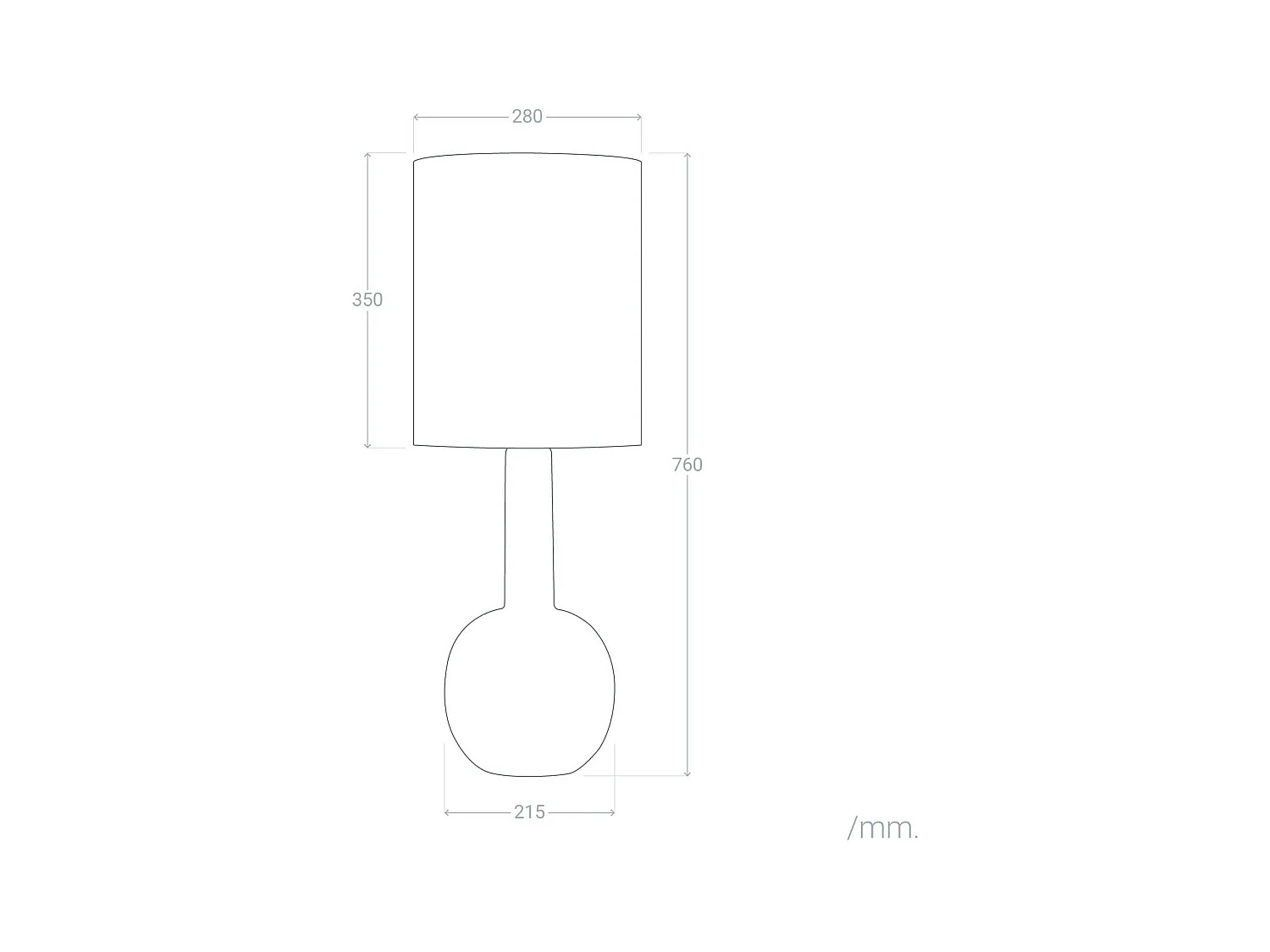 Lampada da Tavolo Guldan Nero