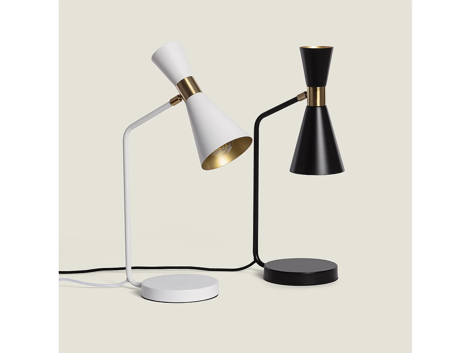 Lampe de Bureau Flex Métal Jigger Noir