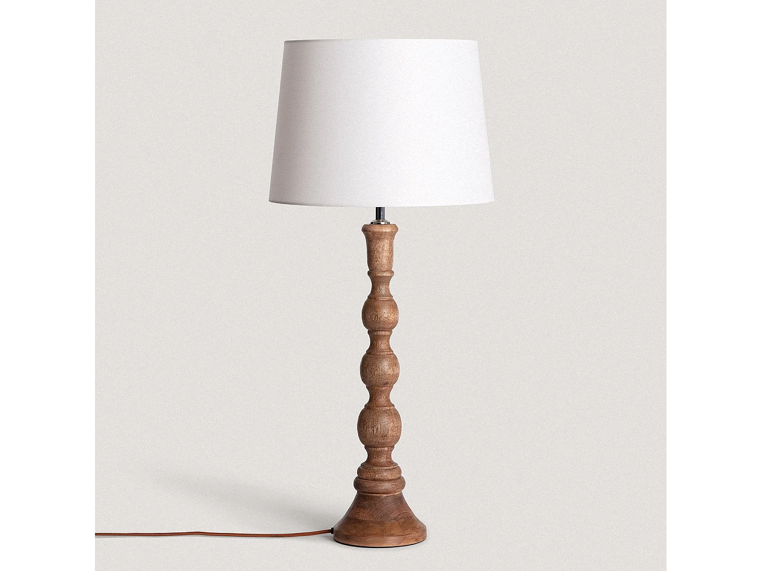Lampe à Poser en bois Anand ILUZZIA Naturel