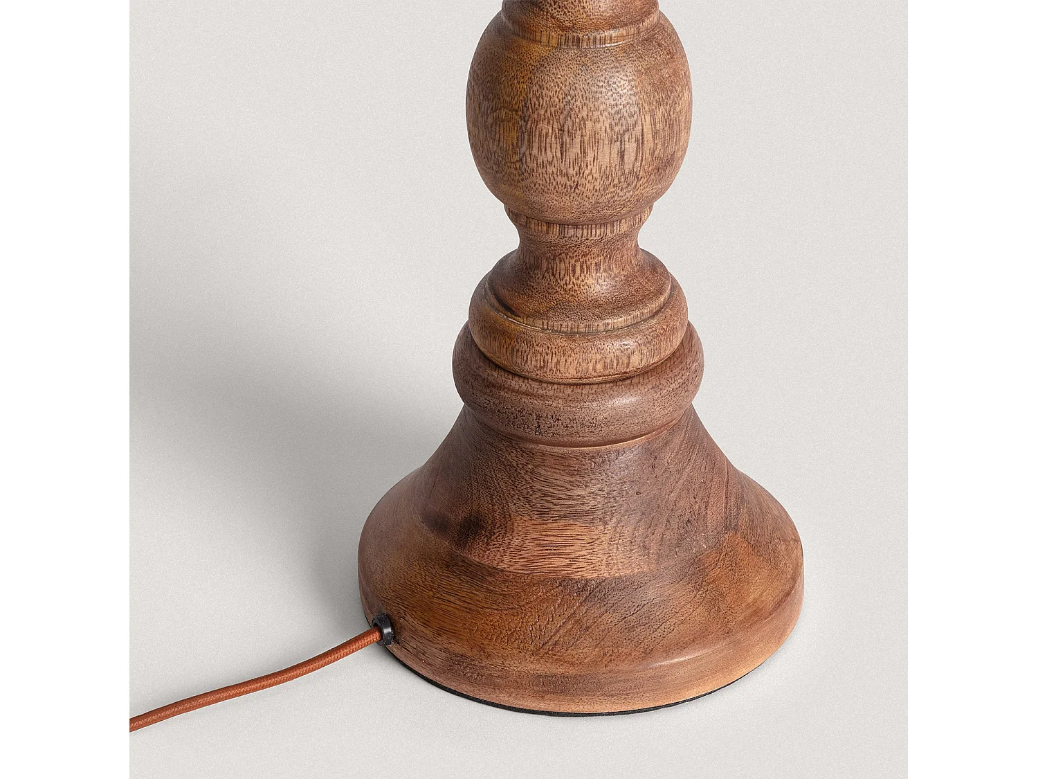 Lampe à Poser en bois Anand ILUZZIA Naturel