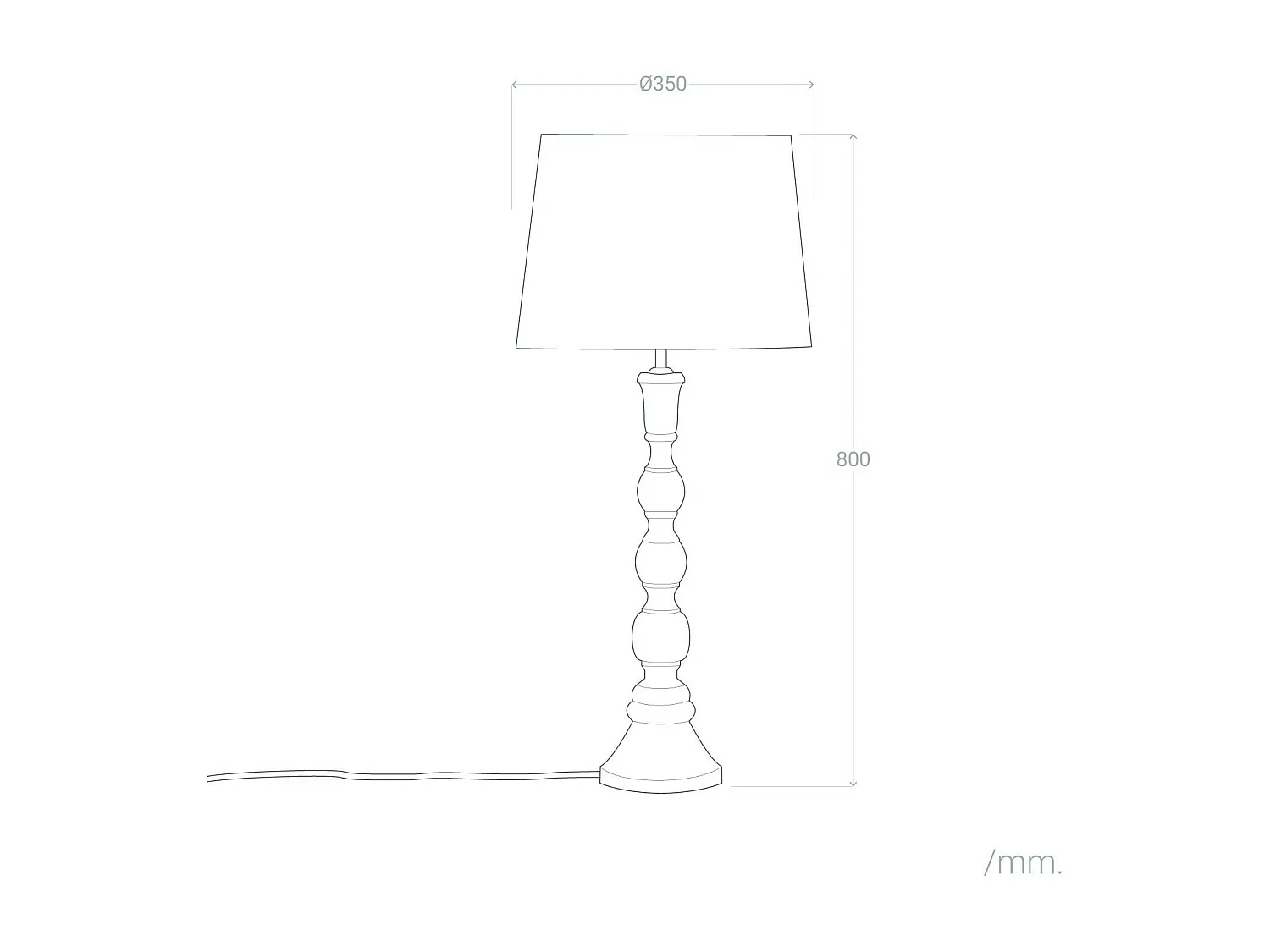 Lampe à Poser en bois Anand ILUZZIA Naturel