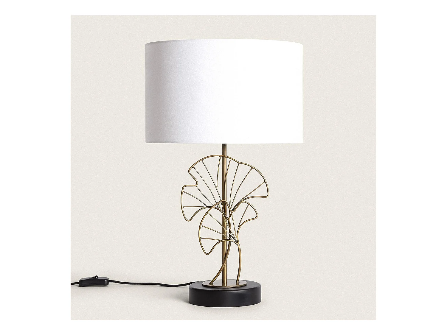 Lampada da Tavolo Palm Metallo Bianco