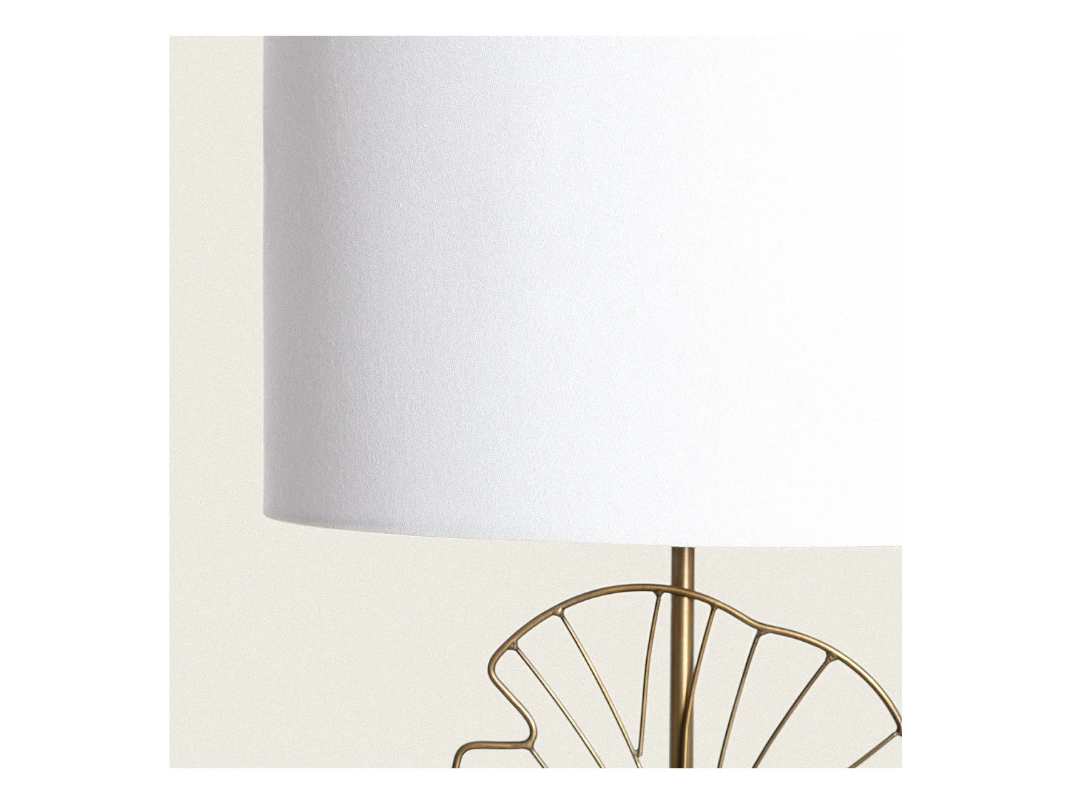 Lampada da Tavolo Palm Metallo Bianco