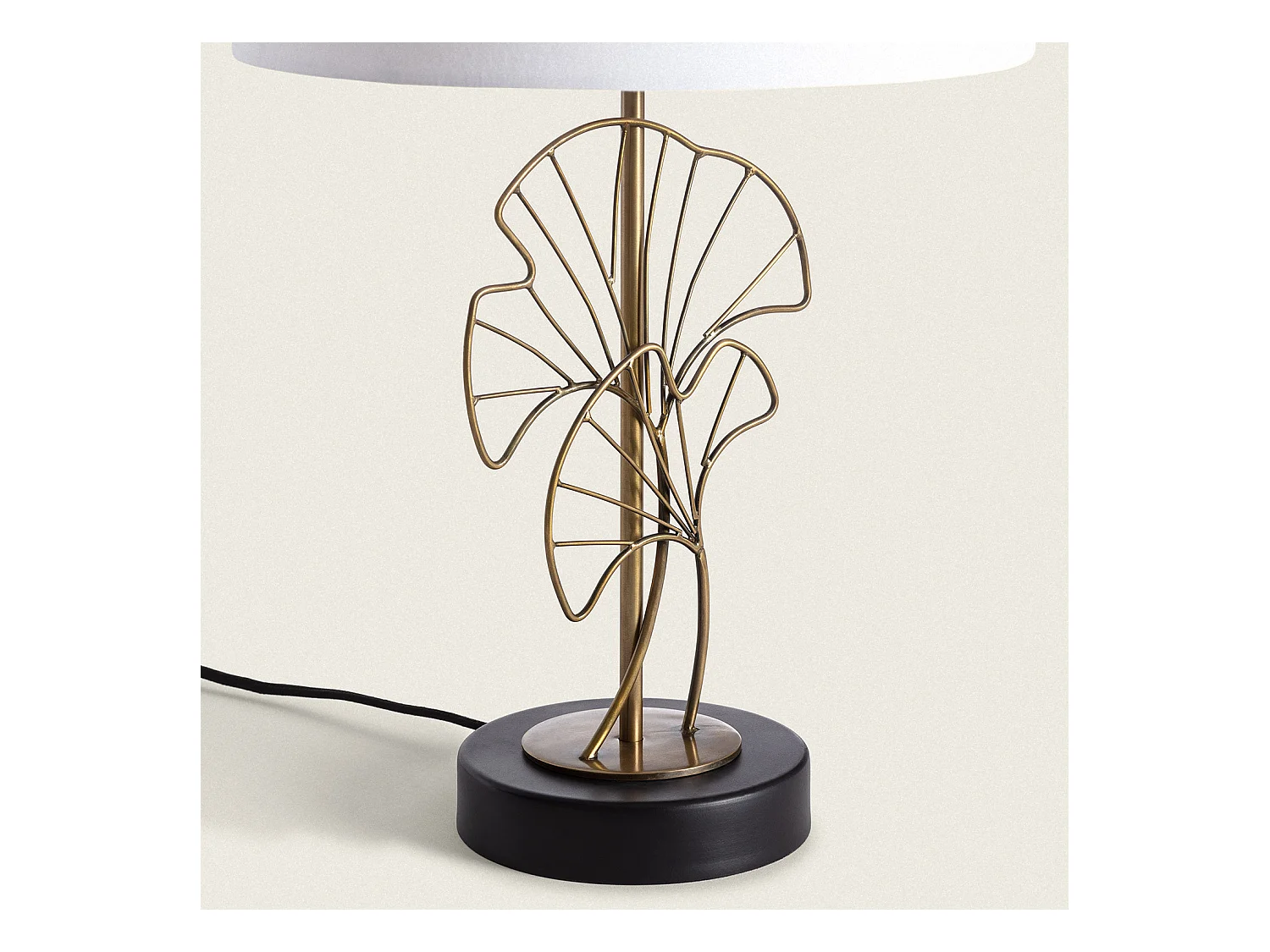 Lampada da Tavolo Palm Metallo Bianco