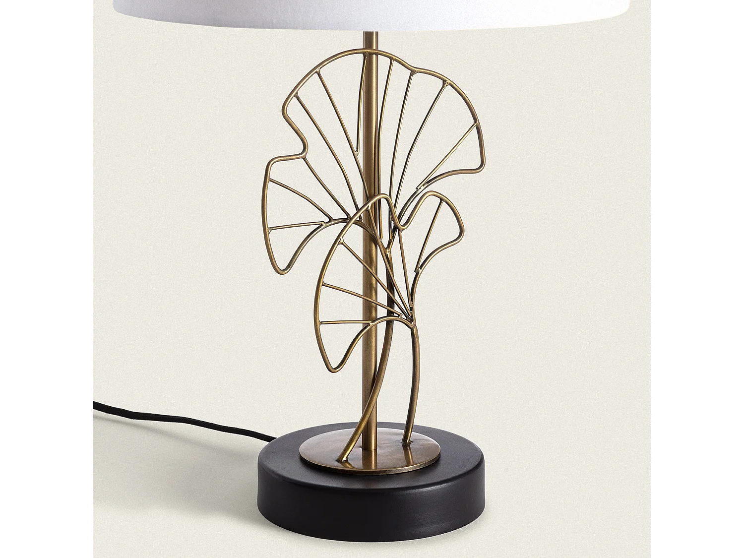 Lampe à Poser Métal Palm Blanc