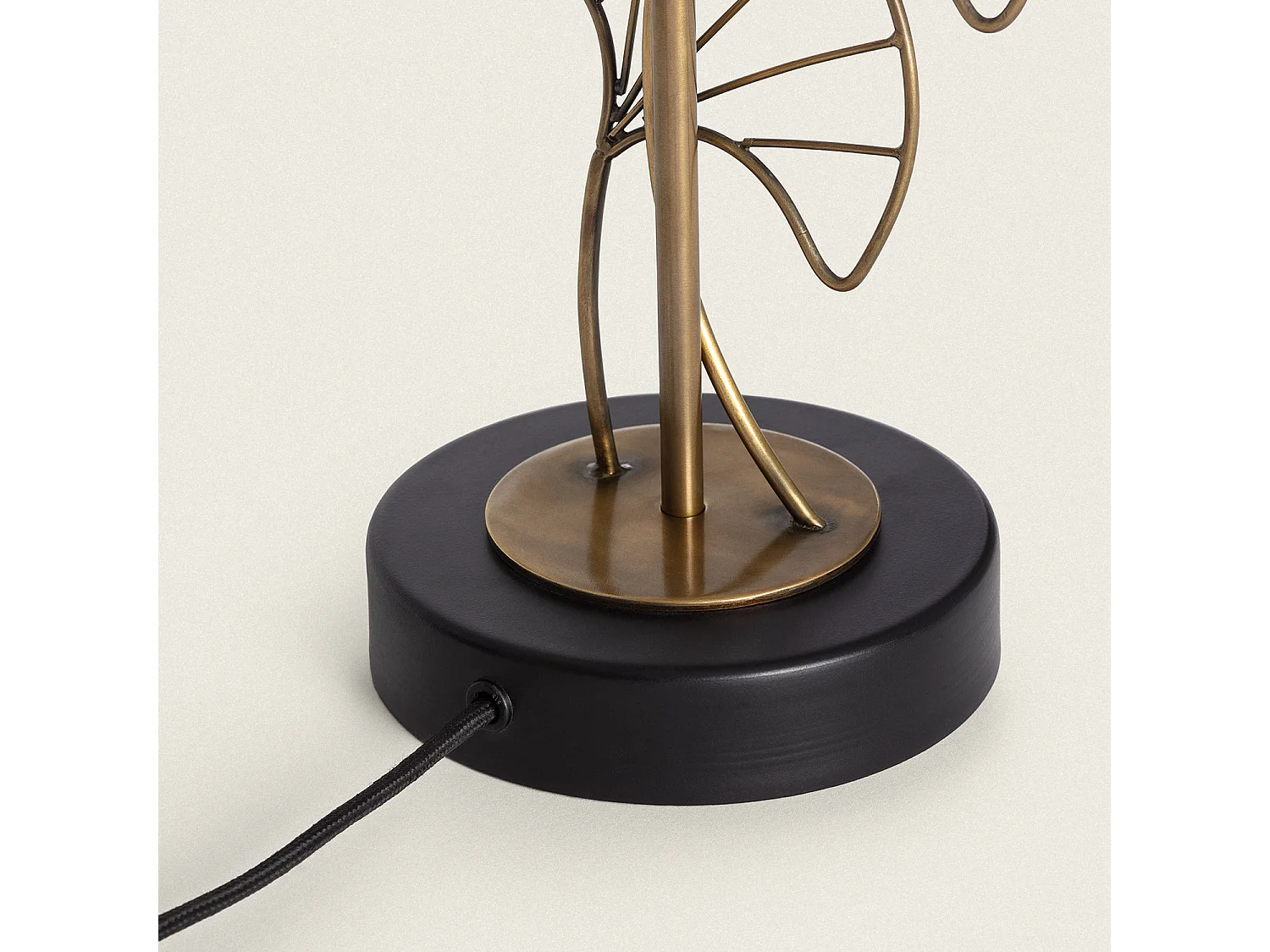 Lampe à Poser Métal Palm Blanc