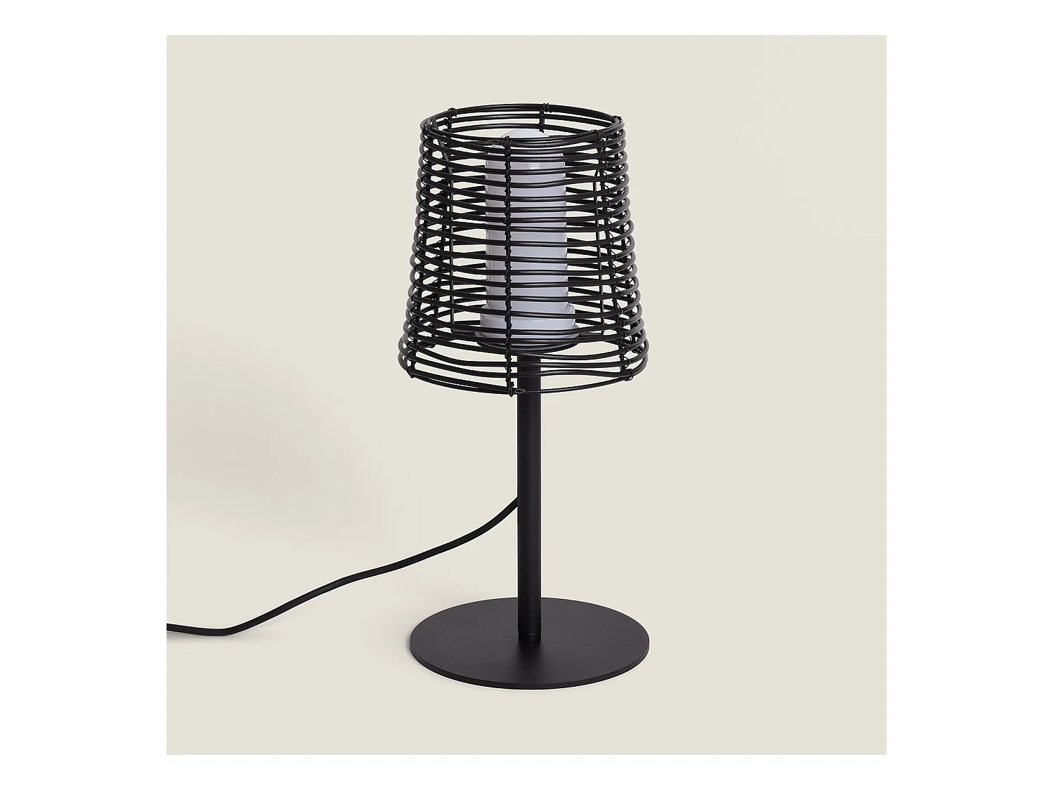 Lámpara de Mesa para Exterior Asha Negro