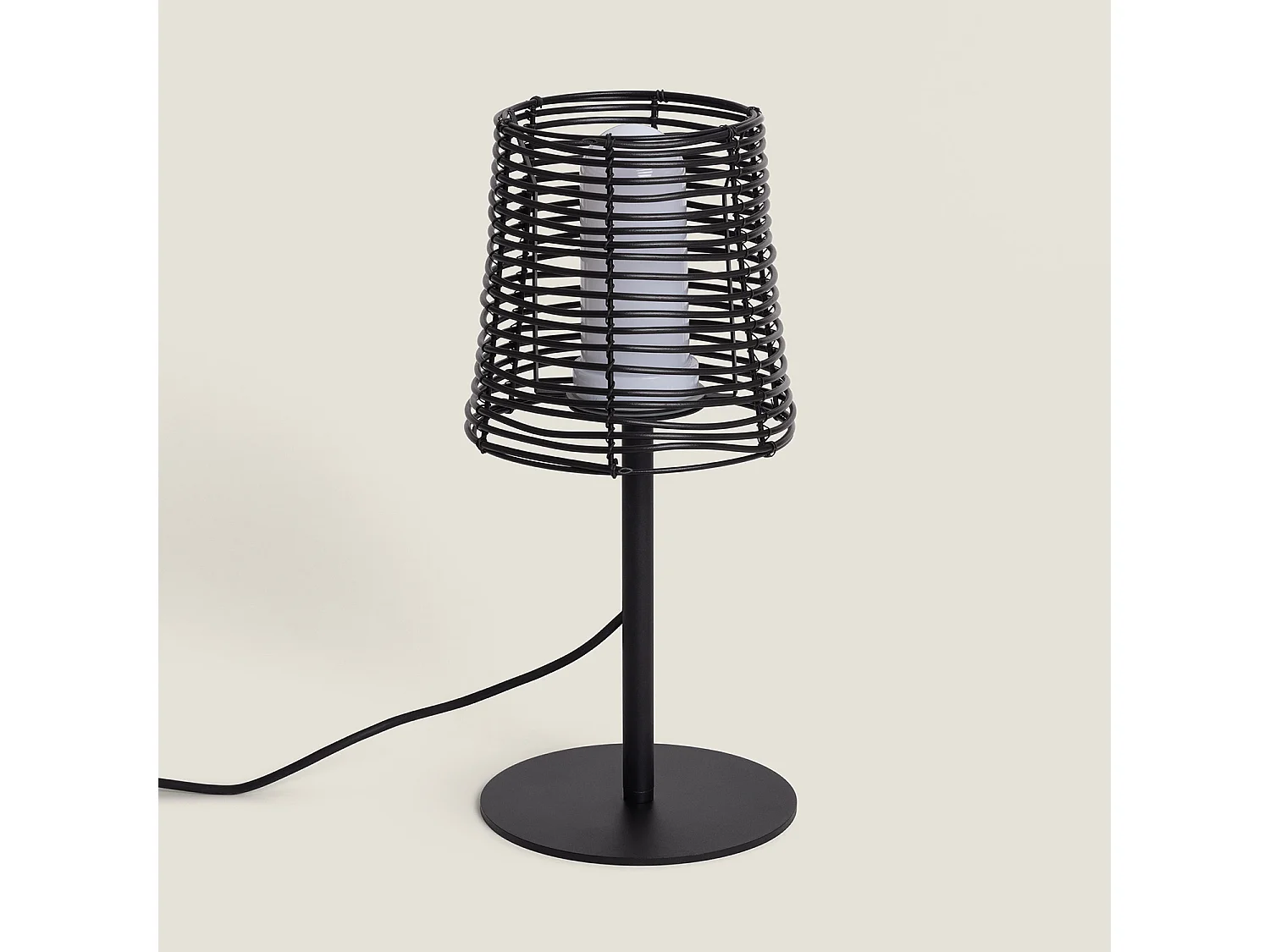 Lampe à Poser Extérieure Asha  Noir