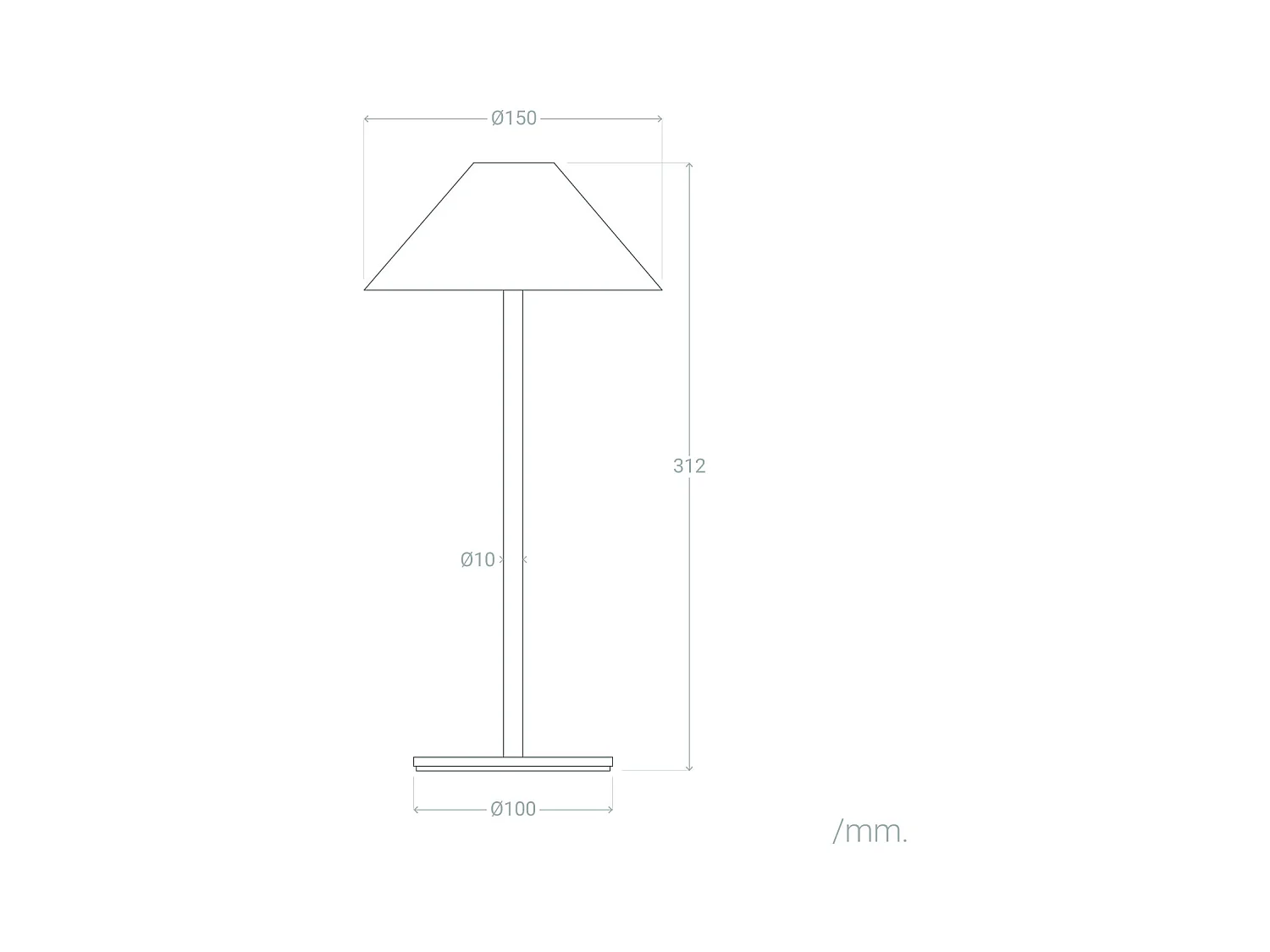 Lampada da Tavolo LED 3W Portatile Kivuli per Esterni con Batteria USB Ricaricabile Terracotta