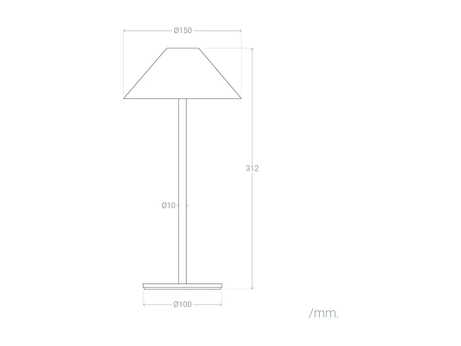 Lampada da Tavolo LED 3W Portatile Kivuli per Esterni con Batteria USB Ricaricabile Terracotta