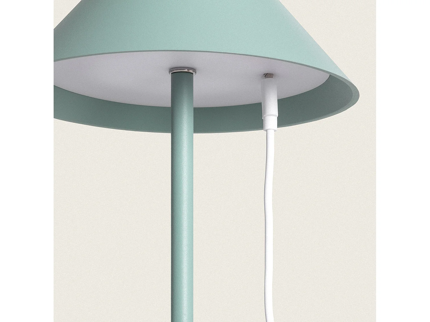 Lampe à Poser LED 3W Portable Extérieure avec Batterie Rechargeable USB Kivuli  Vert Céladon