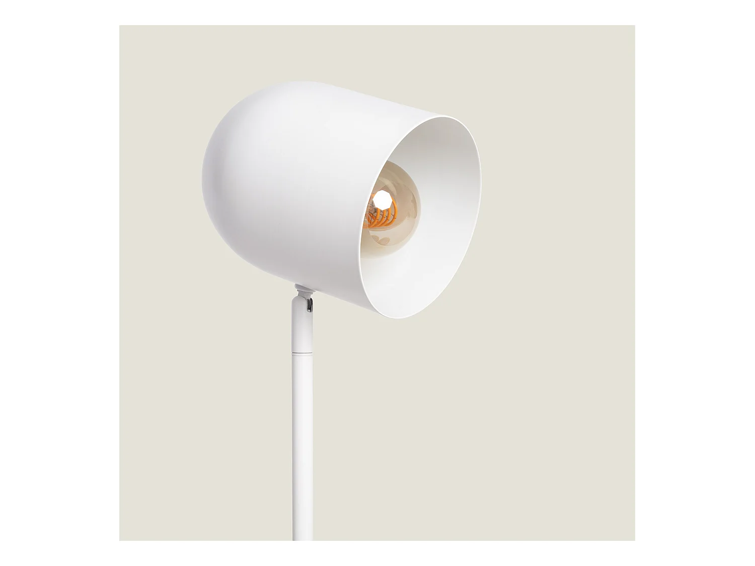 Lampada da Tavolo in Metallo Kidonge Bianco