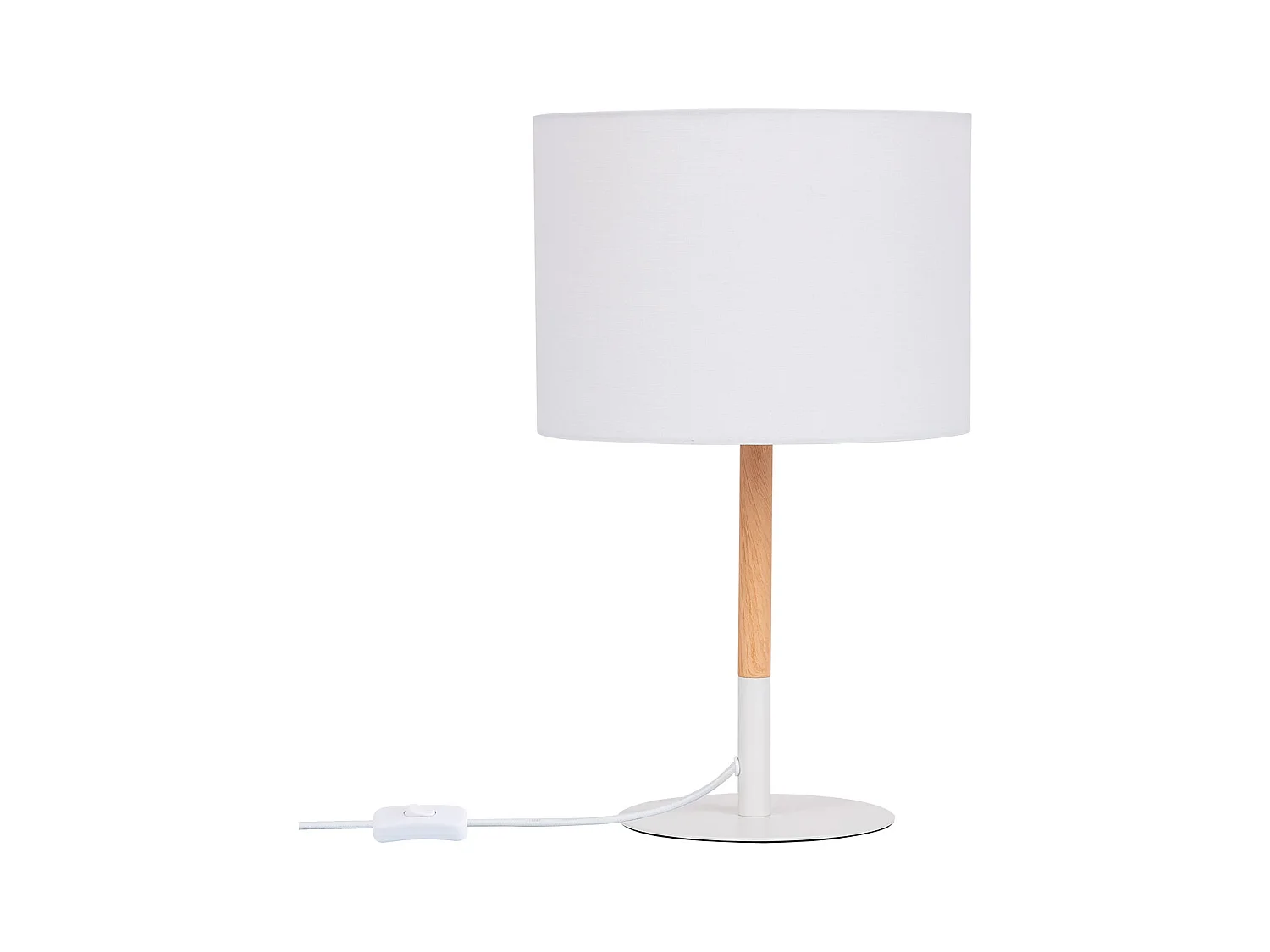 Lámpara de Mesa de Metal Silinda Blanco