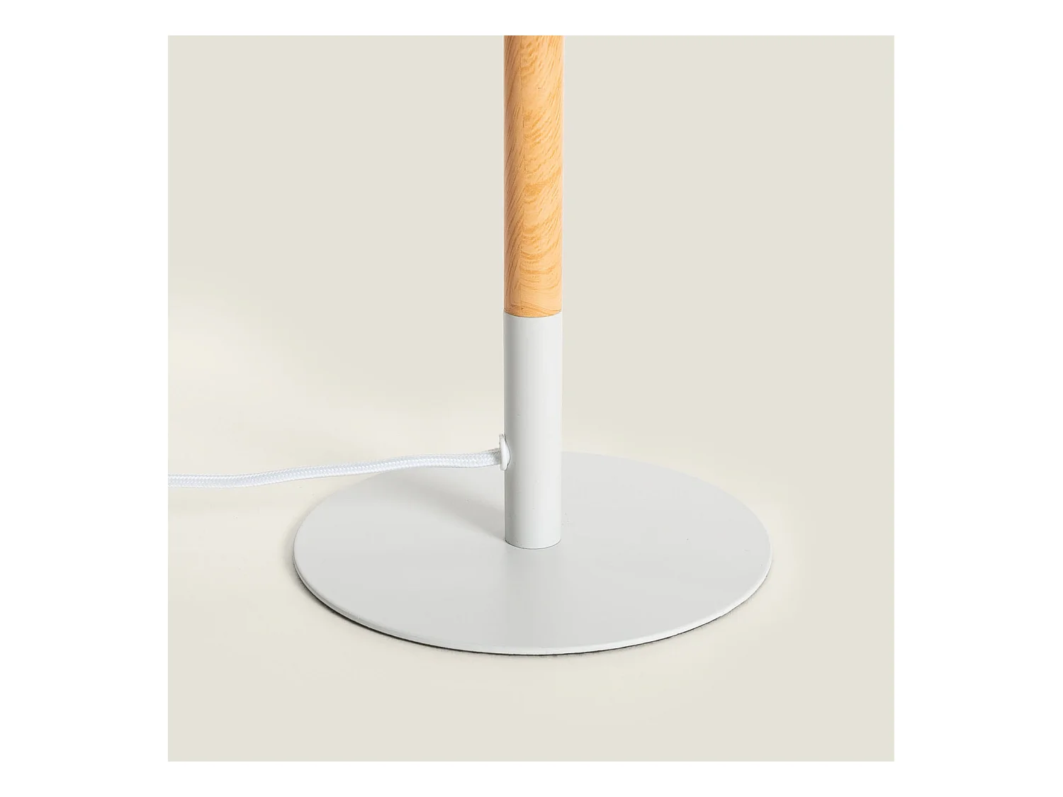 Lámpara de Mesa de Metal Silinda Blanco