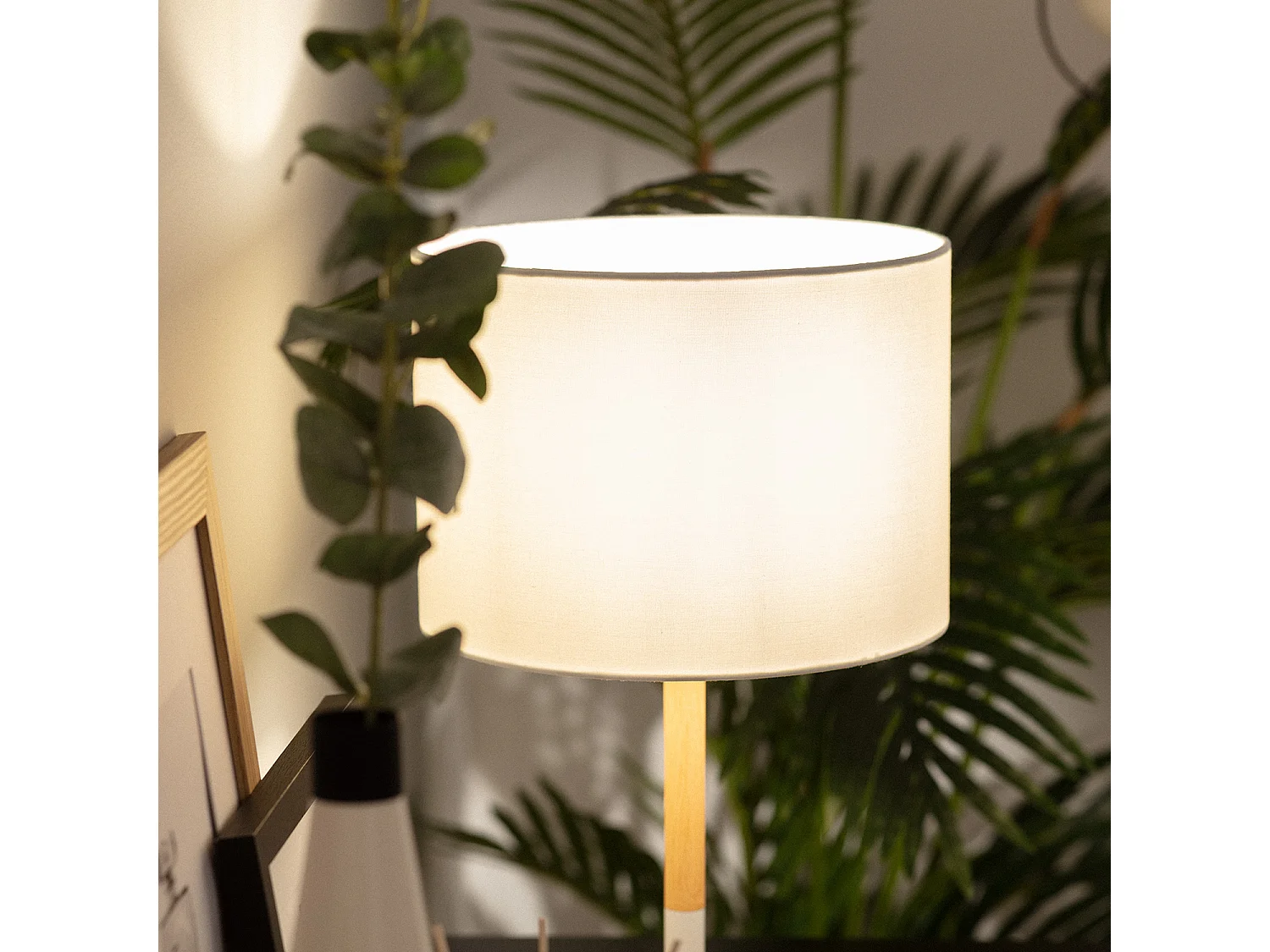 Lampe à Poser Métal Silinda Blanc
