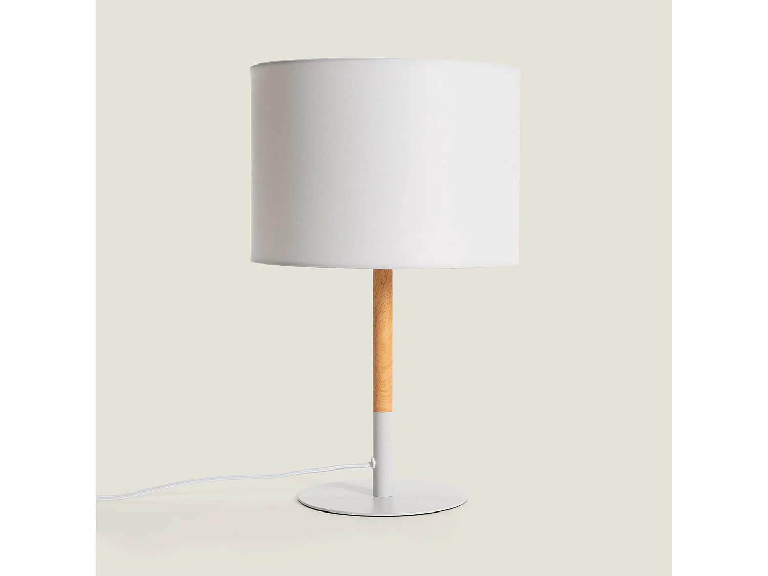 Lampe à Poser Métal Silinda Blanc