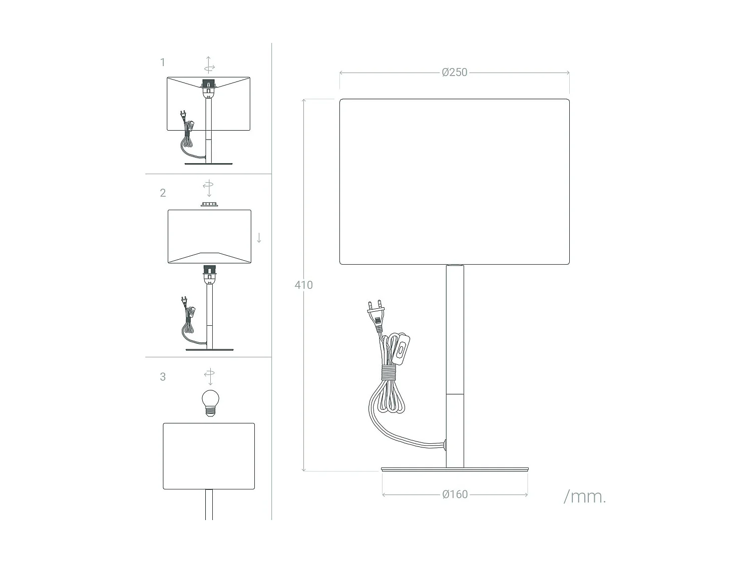 Lampe à Poser Métal Silinda Blanc