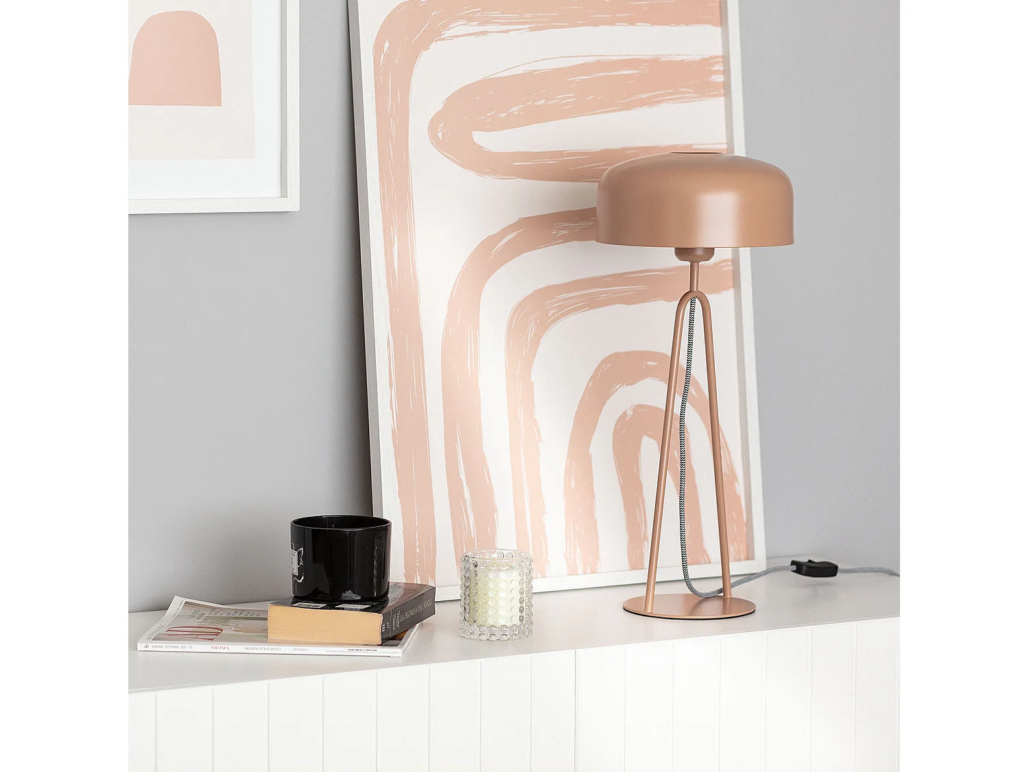 Lampe à Poser Métal Luca Beige