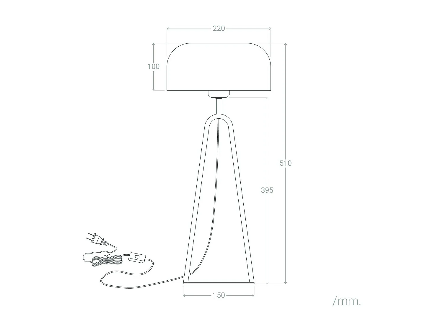 Lampe à Poser Métal Luca Beige