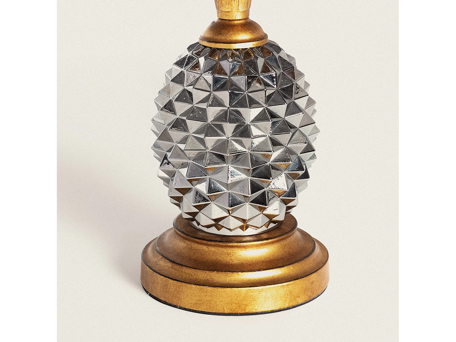 Lámpara de Mesa Metal y Tela Samoa Negro