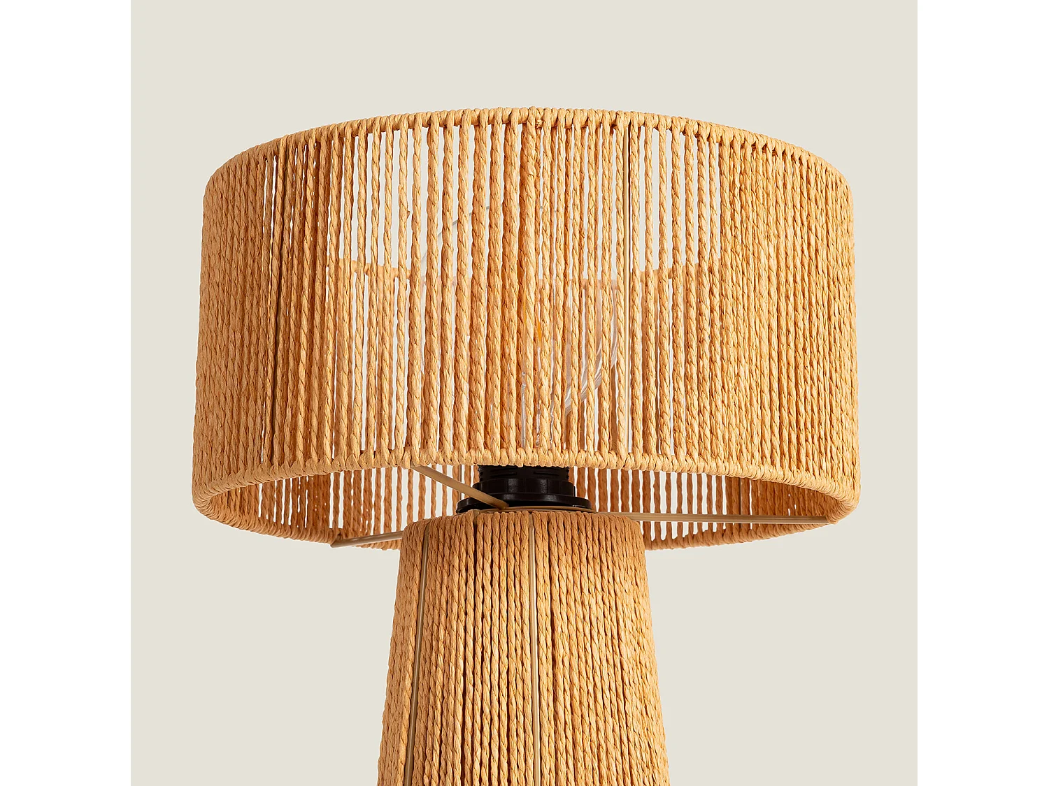 Lampe à Poser Papier Tressé Kalla Lilium Naturel