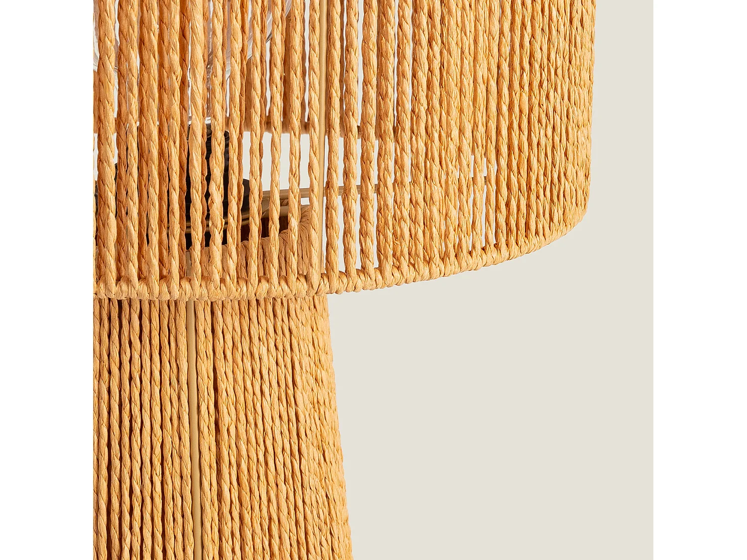 Lámpara de Mesa Papel Trenzado Kala Lilium Natural