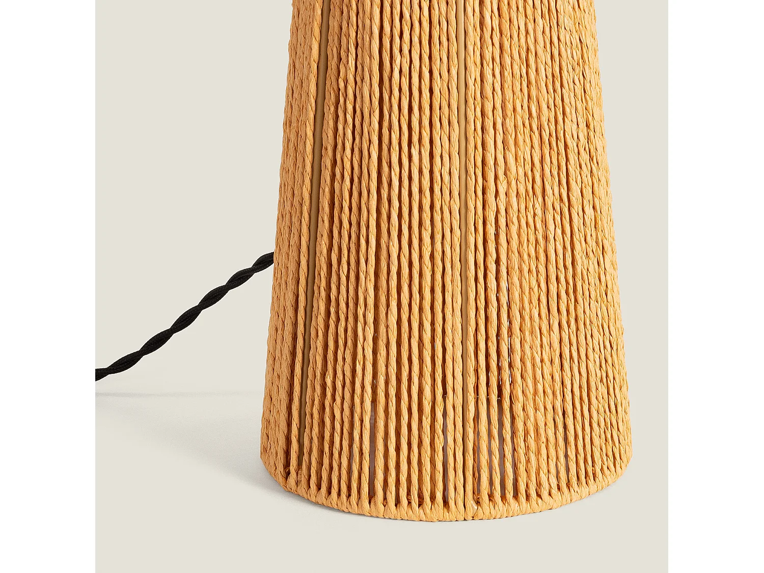 Lámpara de Mesa Papel Trenzado Kala Lilium Natural