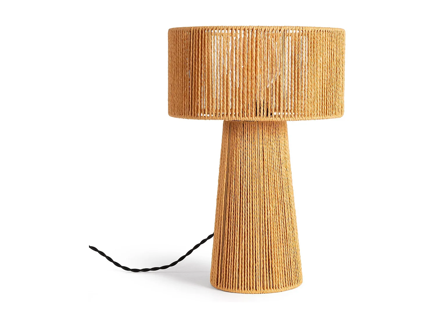 Lampe à Poser Papier Tressé Kalla Lilium Naturel