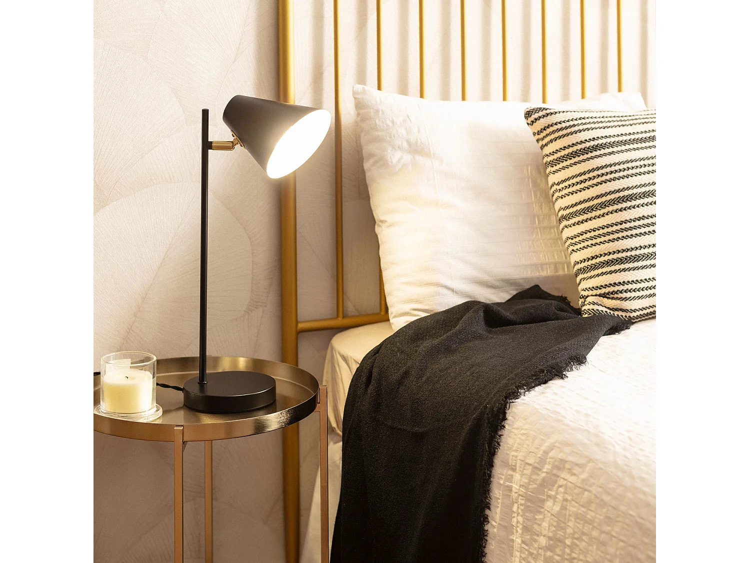 Lampe à Poser Métal Bowery Noir