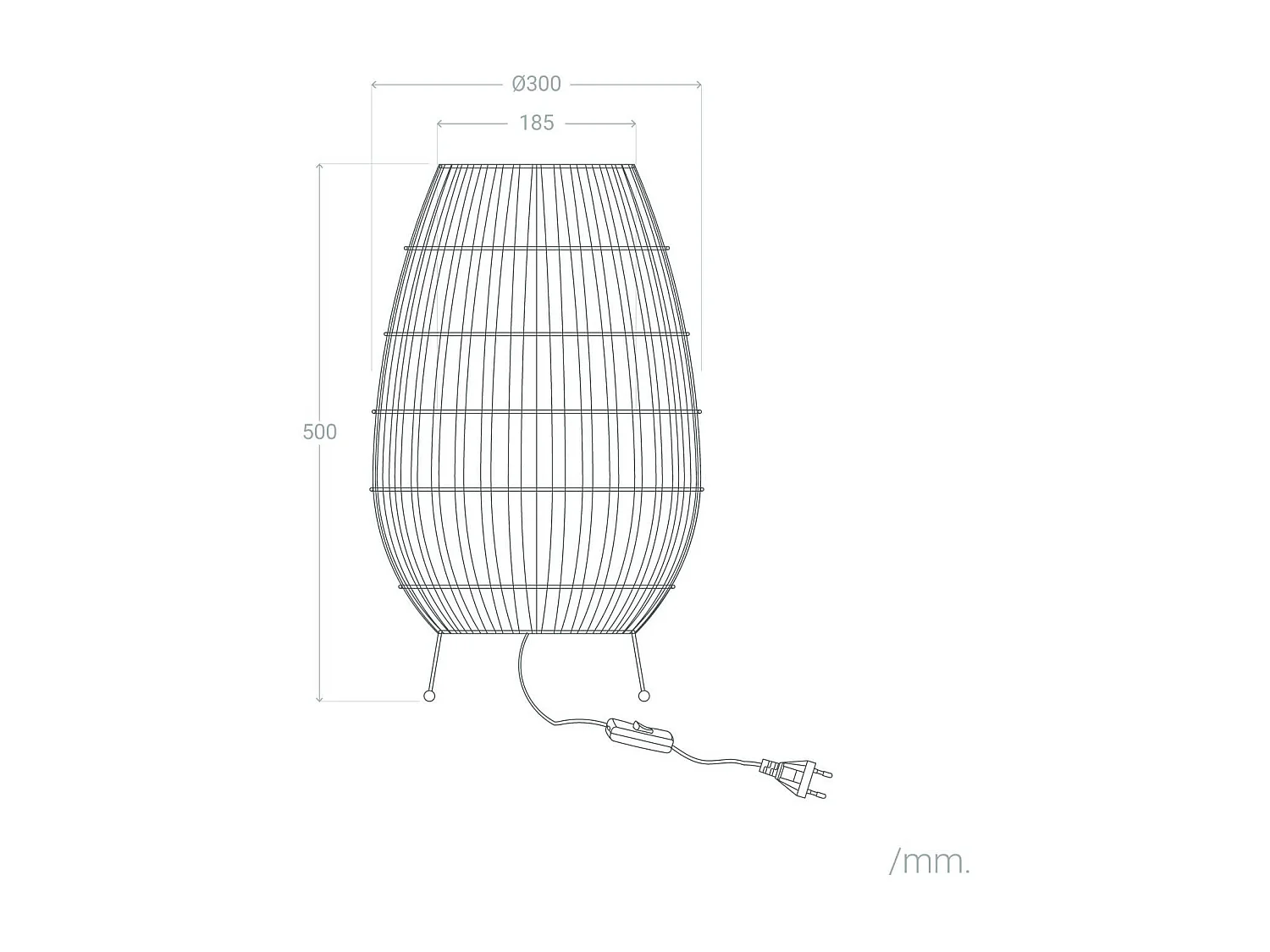 Lampada da Tavolo per Esterno Rattan Annecy Bianco