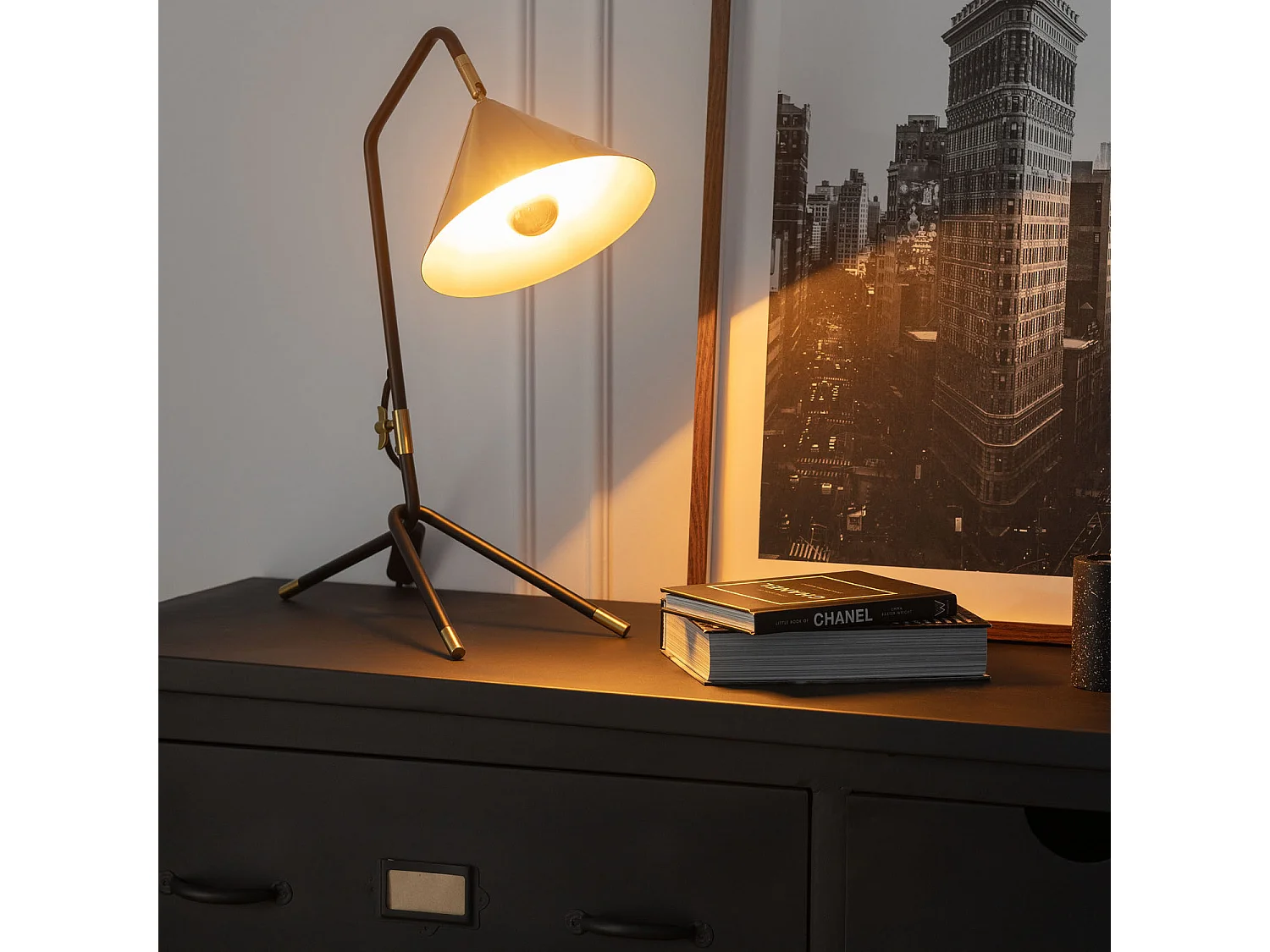 Lampe à Poser Métal Pericles Noir