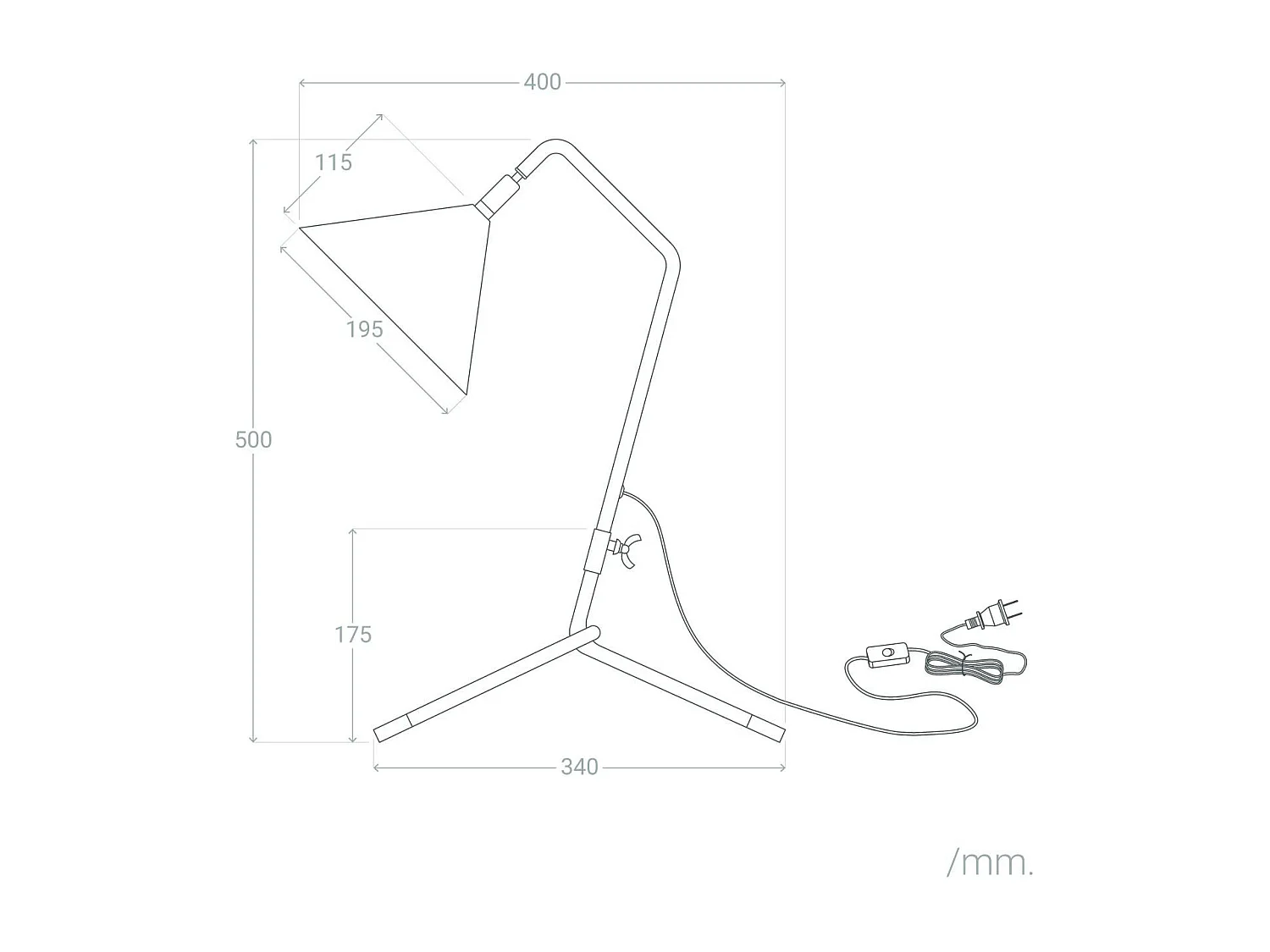 Lampe à Poser Métal Pericles Noir