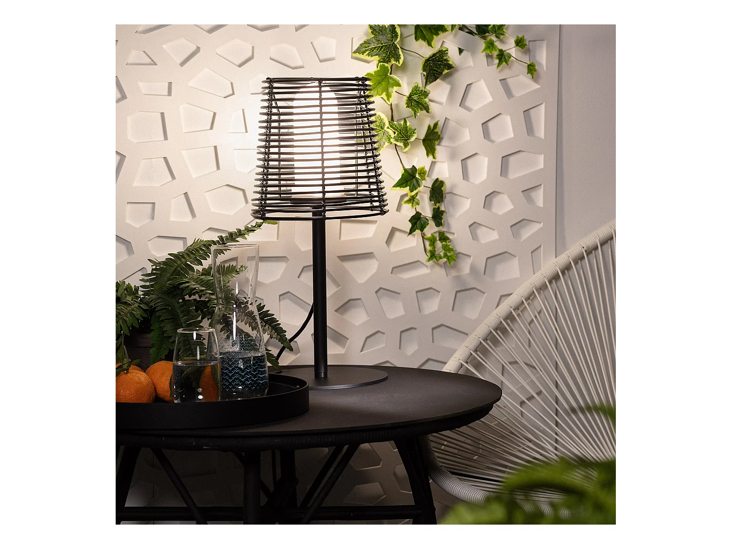 Lampada da Tavolo per Esterni Asha Marrone