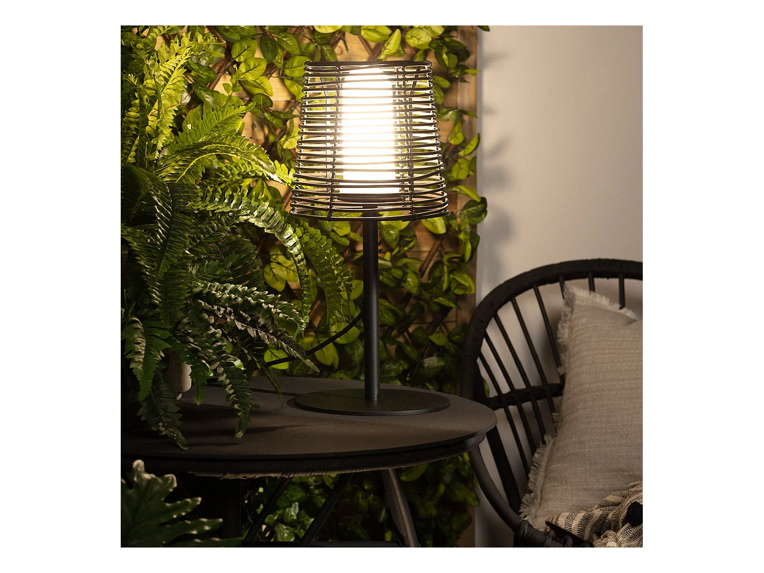 Lampada da Tavolo per Esterni Asha Marrone