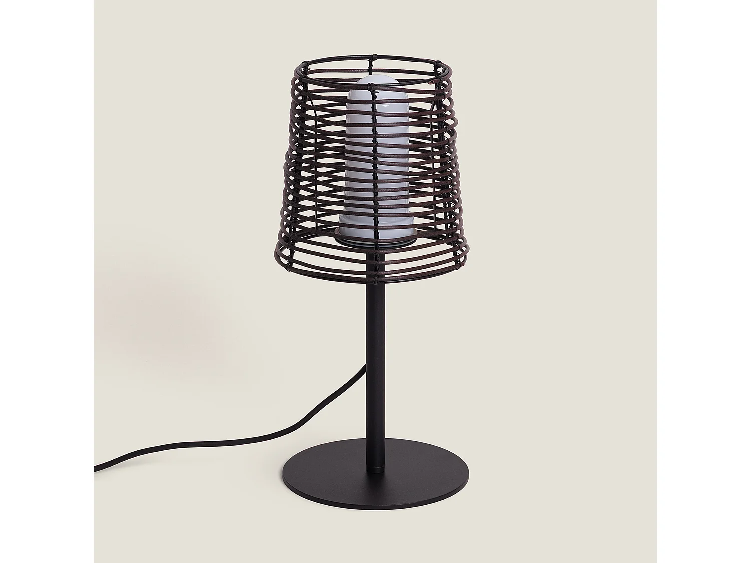 Lampe à Poser Extérieure Asha  Brun