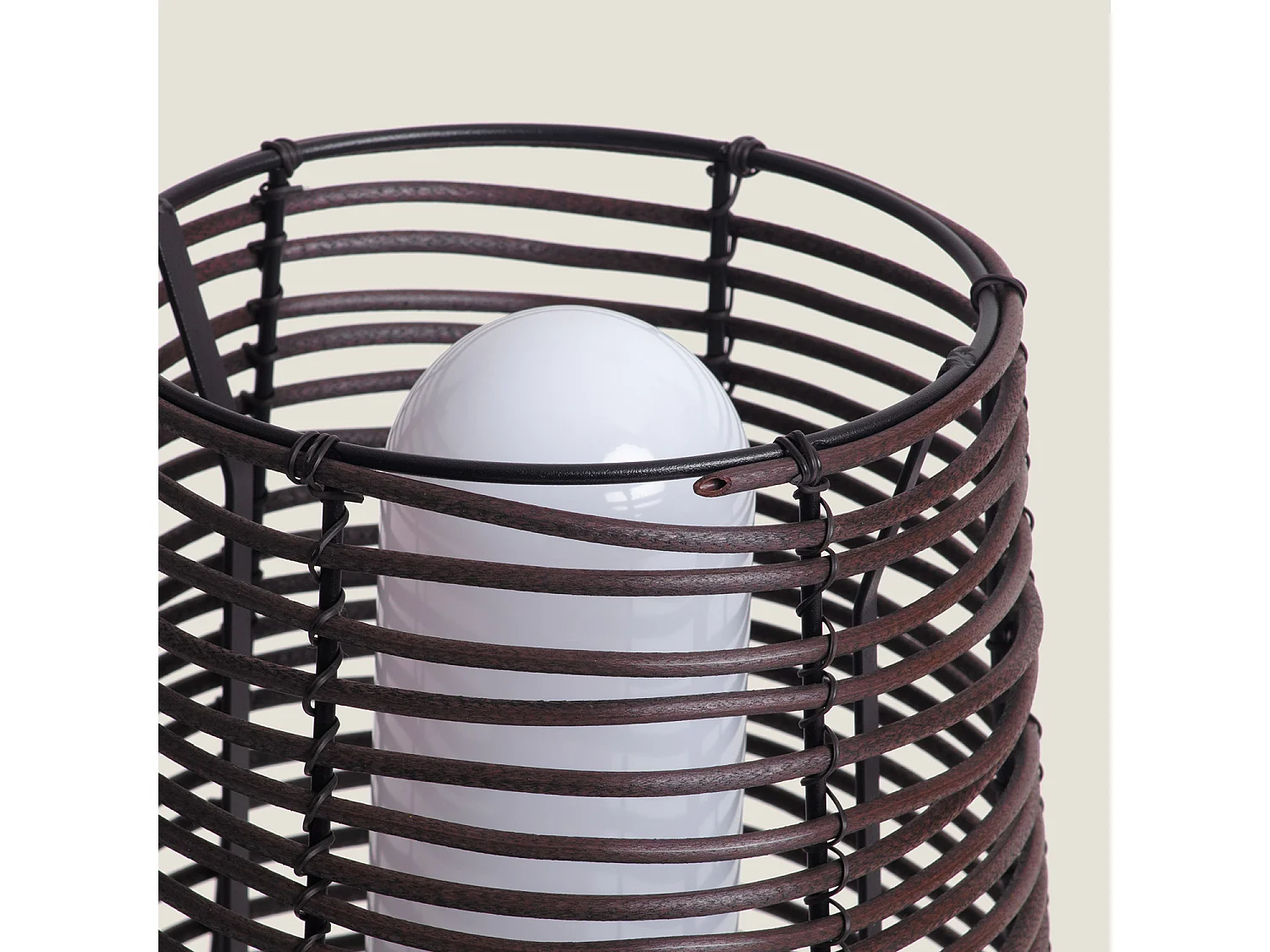 Lampe à Poser Extérieure Asha  Brun