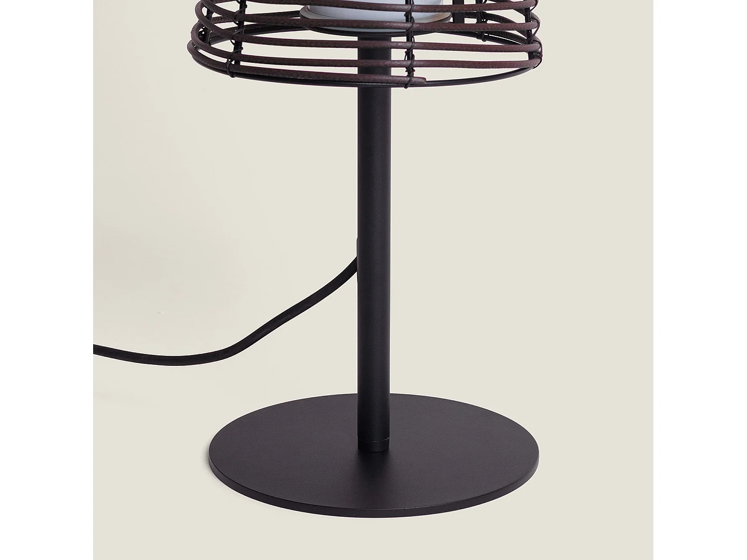 Lampe à Poser Extérieure Asha  Brun